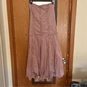 Free People Vibes- Studio Y Strapless Midi Dress